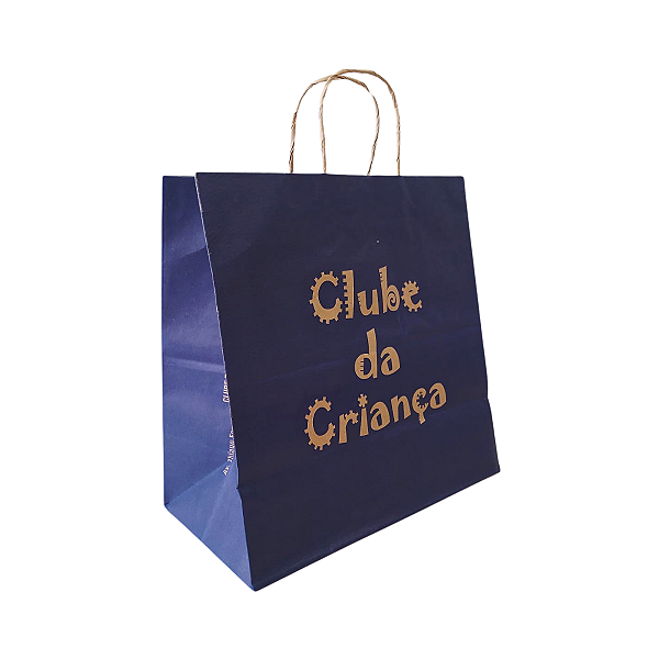 3000 Sacolas de Papel Kraft Personalizadas - Grandes 31x31x15,5cm
