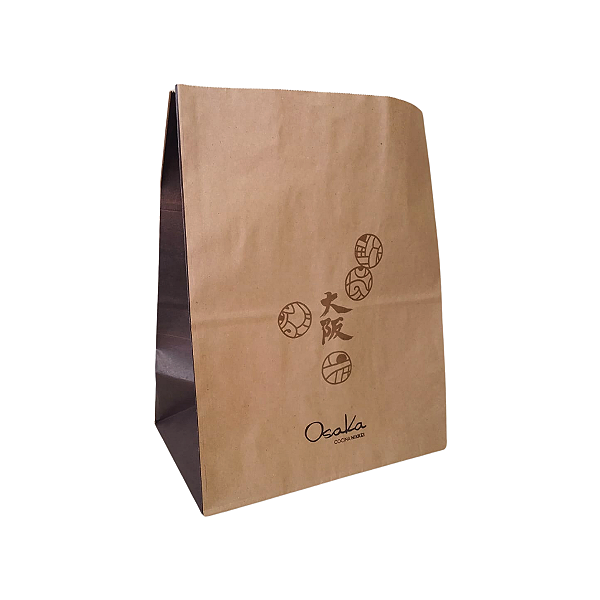 Sacolas de Papel Kraft para Delivery - 31x39,5x18,5cm