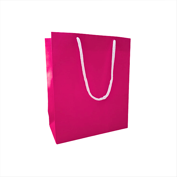 20 Sacolas Basica Rosa Pink P – 18,5LX22AX9Fcm