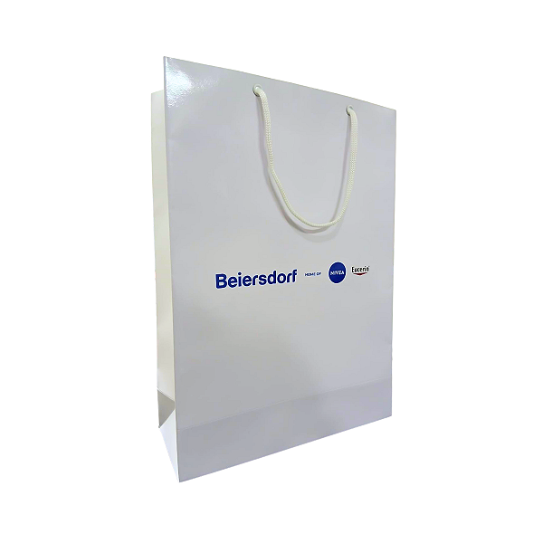 Sacolas Personalizadas de Papel 25x35x10cm - 2 cores