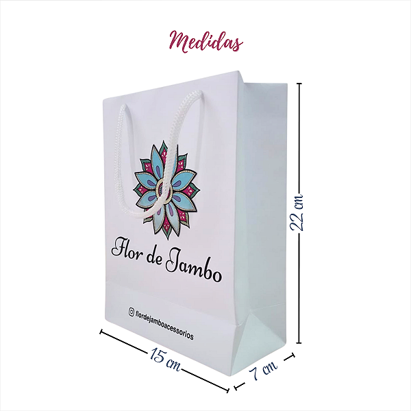 100 Sacolas Personalizadas 15x22x7cm