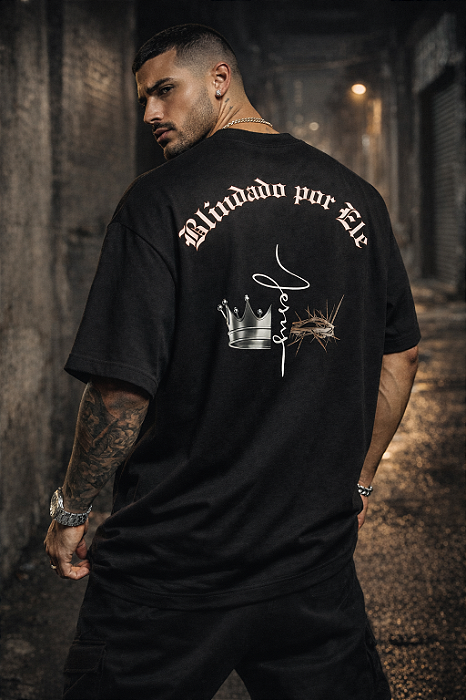 Camiseta Oversized Premium Street Vision Blindado por Jesus