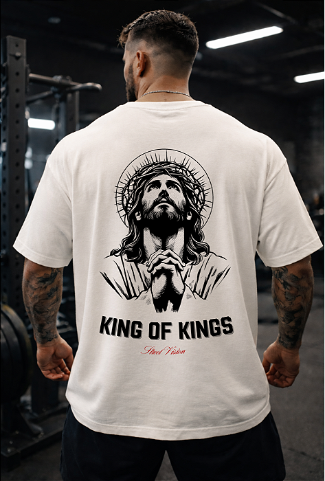Camiseta Oversized Premium Street Vision Jesus King of Kings