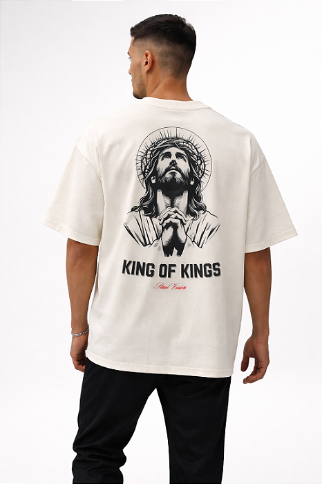 Camiseta Oversized Premium Street Vision Jesus King of Kings