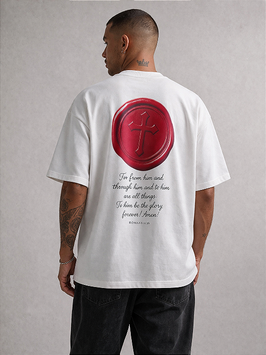 Camiseta Oversized Premium Street Vision -Jesus estampa cristã