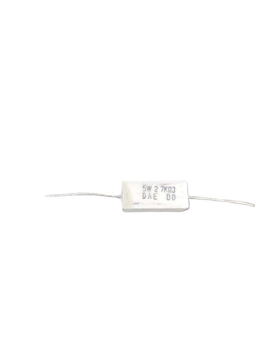 RESISTOR 27K 5W 5% (PORCELANA)