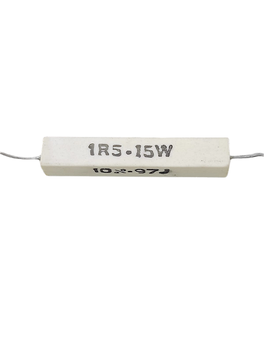 RESISTOR 1R5 15W 10% ( PORCELANA )