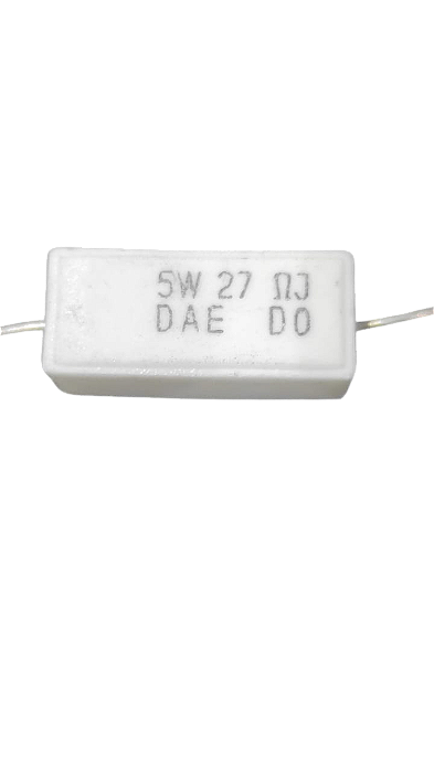 RESISTOR 27R 5W 5% ( PORCELANA)