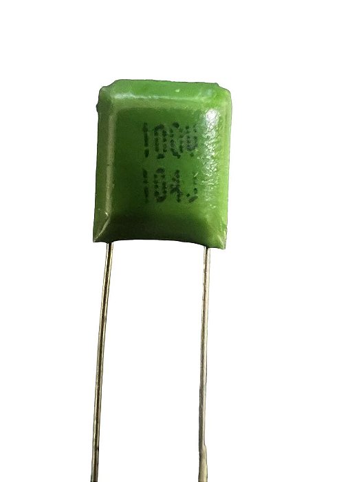 CAPACITOR POLIÉSTER 104 = 100K/100V - 5 PEÇAS