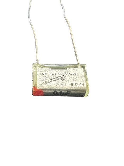 CAPACITOR POLIESTER PRATEADO 0,1UF = 100K/100V - 7 PEÇAS