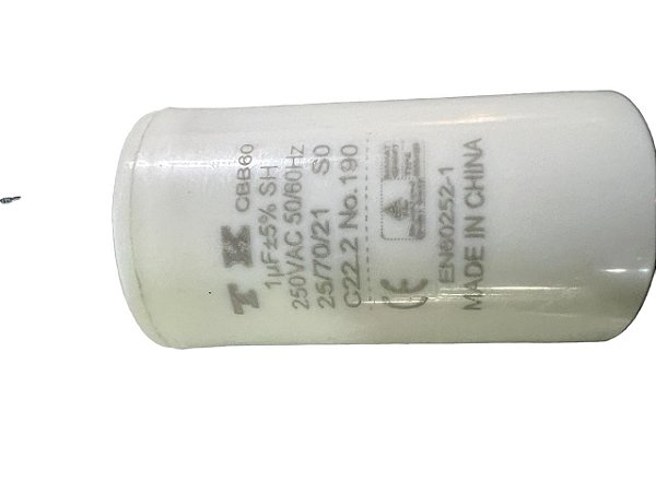 CAPACITOR DE PARTIDA 1UF/250VAC ( 2 FIOS 35 X 45 M/M )