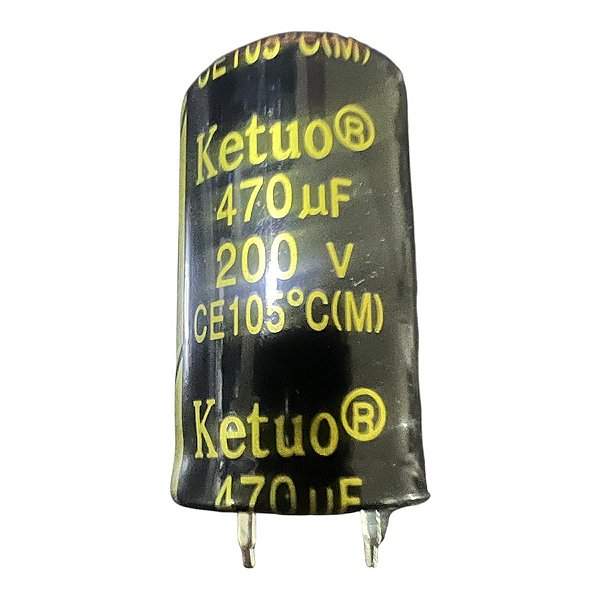 ELETROLÍTICO 470UF/200V KETUO 105GRAUS ( 20 X 35 M/M )