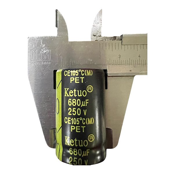 ELETROLÍTICO 680UF/250V 105GRAUS (25 X 40 M/M)