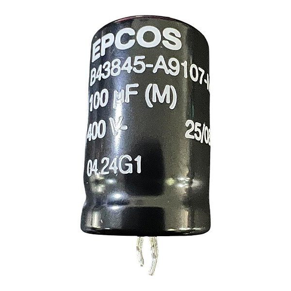 ELETROLITICO 100UF/400V 85GRAUS EPCOS ( 22 X 35 M/M )