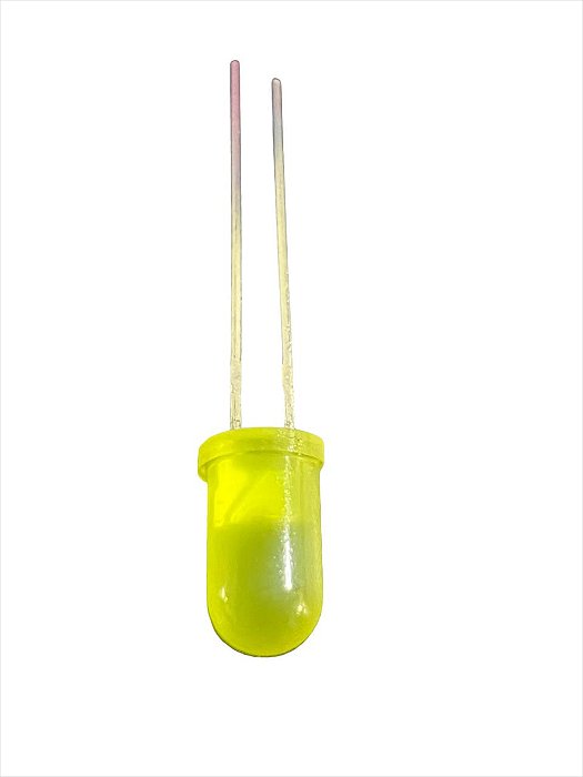 LED AMARELO 5 M/M DIFUSO - 10 PEÇAS