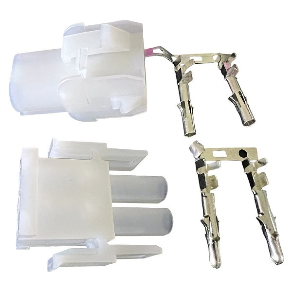 CONECTOR PARA CABO 2 VIAS ( MACHO + FEMEA E TERMINAIS )