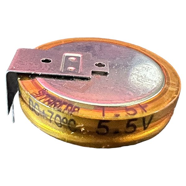 ELETROLÍTICO SUPERCAP 1,5F/5,5V