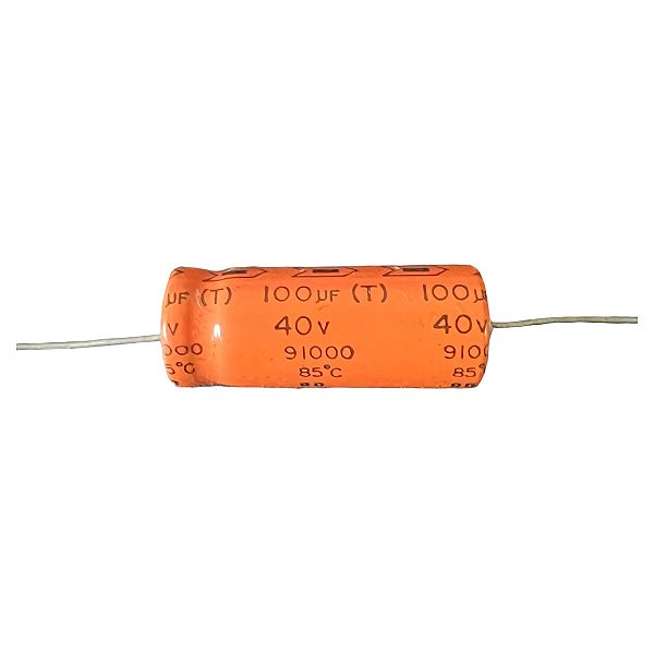 ELETROLÍTICO 100UFX40V AXIAL  ( SIEMENS 91000 - 10 X 26 M/M )