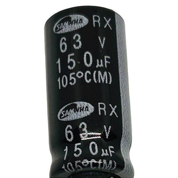 ELETROLÍTICO 150UF/63V 105GRAUS ( 21/10 MM )