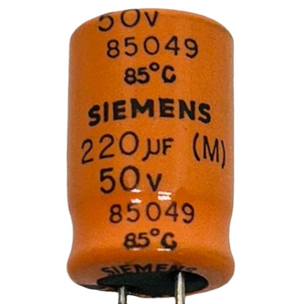 ELETROLÍTICO 220UF/50V 85GRAUS SIEMENS ( 16/10 MM )
