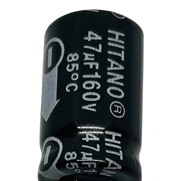 ELETROLITICO 47UF/160V 85GRAUS  ( 13 x 21 M/M )