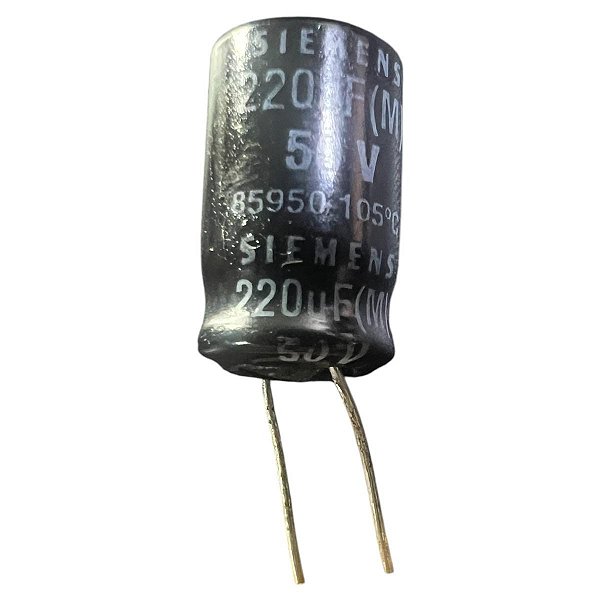 ELETROLÍTICO 220UF/50V 105GRAUS SIEMENS ( 16/10 MM )