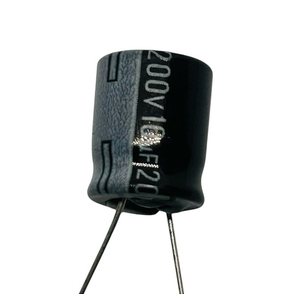 ELETROLÍTICO 10UF/200V 105GRAUS ( 13 X 1 M/M)