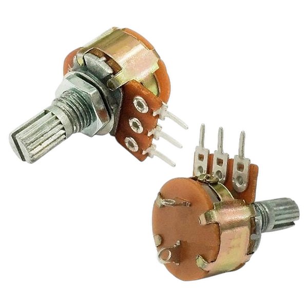 POTENCIOMETRO LINEAR 500K L15 C/ CHAVE