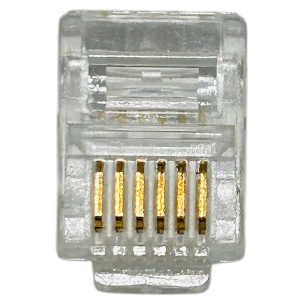 CONECTOR PLUG MODULAR JACK RJ12 6P6C - YH010