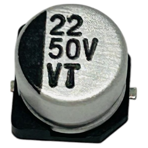 ELETROLITICO 22UF/50V SMD ( 6,3 X 5,4 M/M )