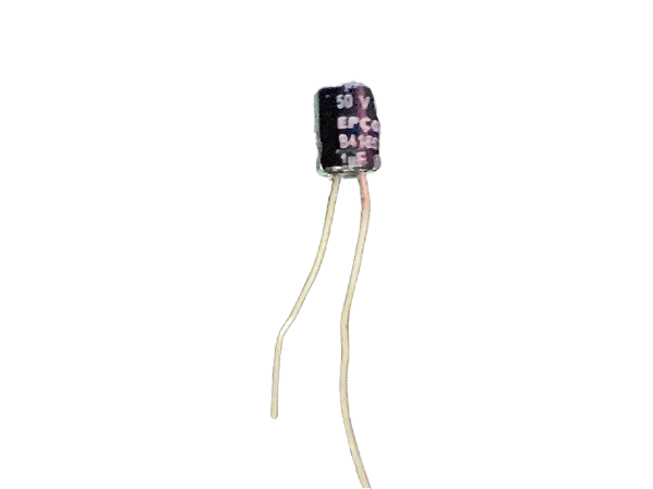 ELETROLITICO 1UF/50V 105GRAUS EPCOS MINI ( 4 X 5 M/M )