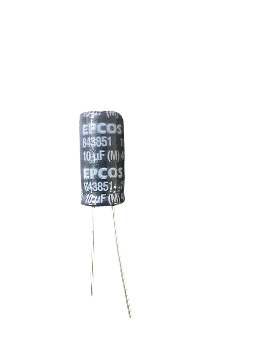 ELETROLÍTICO 10UF/400V 105GRAUS EPCOS ( 10 X 21 M/M )