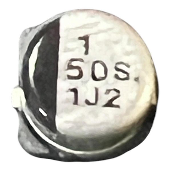 ELETROLÍTICO 1UF/50V  ( SMD 4 X 5 M/M )