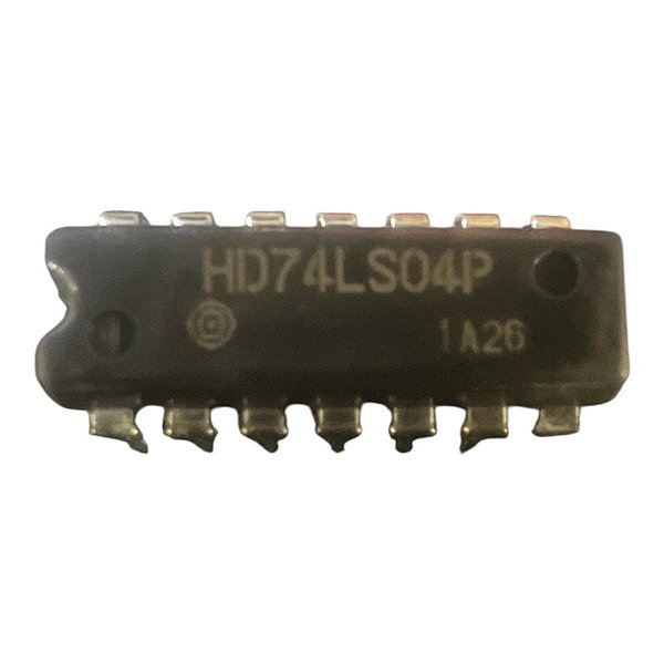 CIRCUITO INTEGRADO HD 74LS04 P = SN 74LS04 ( HITACHI )