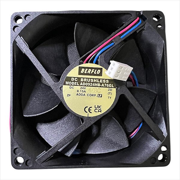 COOLER VENTILADOR AD0924HB-A76 24VDC (92x92x25 M/M )