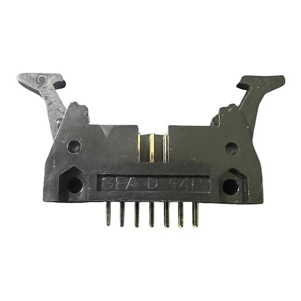 CONECTOR HEADER 14 VIAS C/ EJETOR 180 GRAUS