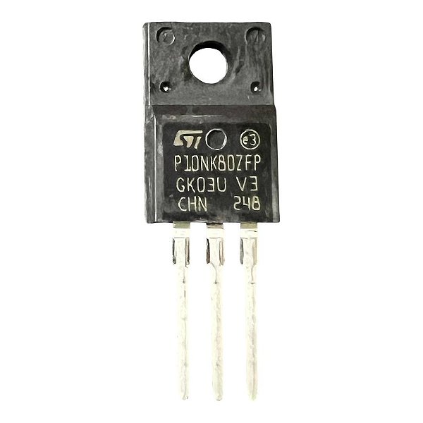 TRANSISTOR FET P 10NK80 ZFP = STP 10NK80 ZFP