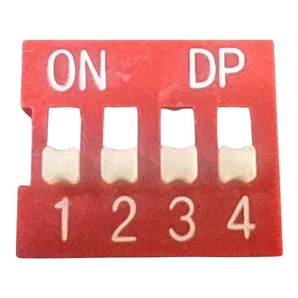 CHAVE DIP SWITCH 4 VIAS