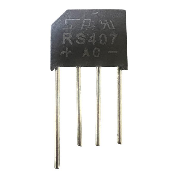 PONTE RETIFICADORA RS 407 ( 4 AMP 1000V )