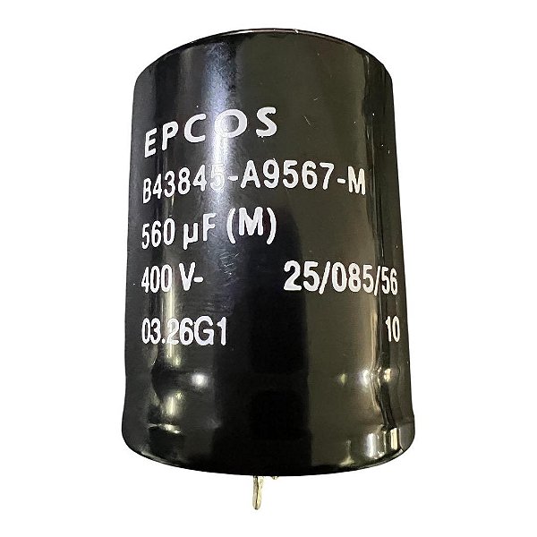ELETROLÍTICO 560UF/400V 85GRAUS EPCOS ( 35X45 M/M )