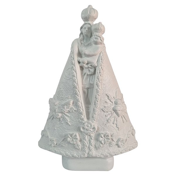Imagem Nossa Senhora de Nazaré 28cm Gesso Marfim