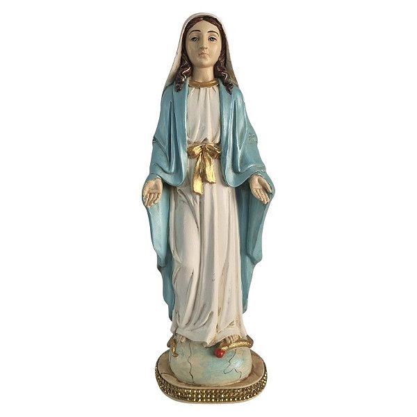 Imagem Nossa Senhora das Graças 30cm Gesso Barroca