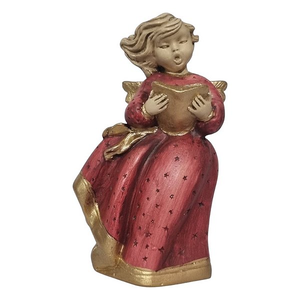 Imagem Anjo com Livro 16cm Gesso Barroco Marsala