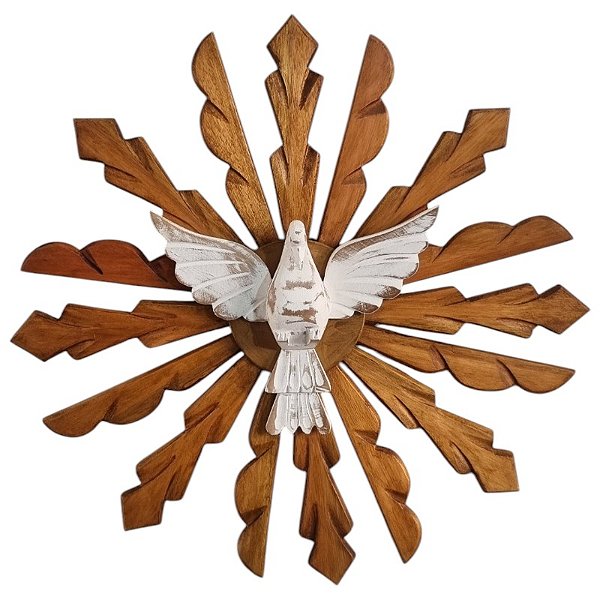 Divino Espírito Santo Raio simples tradicional 1.362g 54cm  encerado