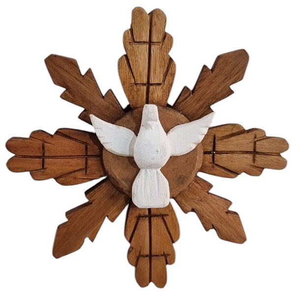 Divino Espírito Santo Raio simples cacto 212g 22cm  encerado
