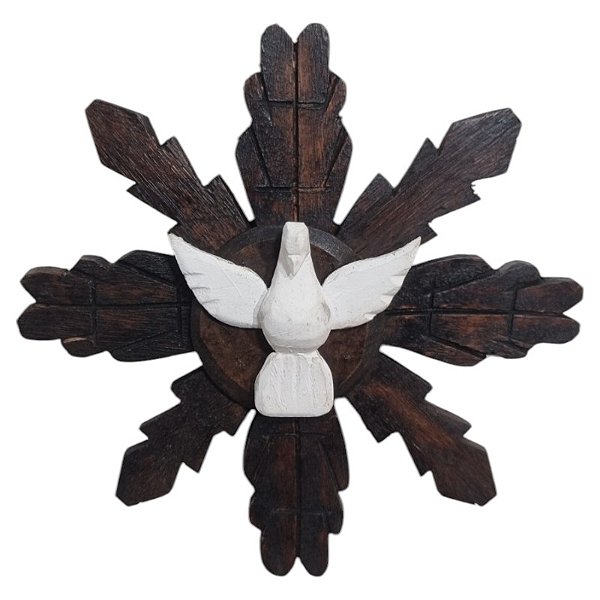 Divino Espírito Santo Raio simples cacto 212g 22cm  barroco