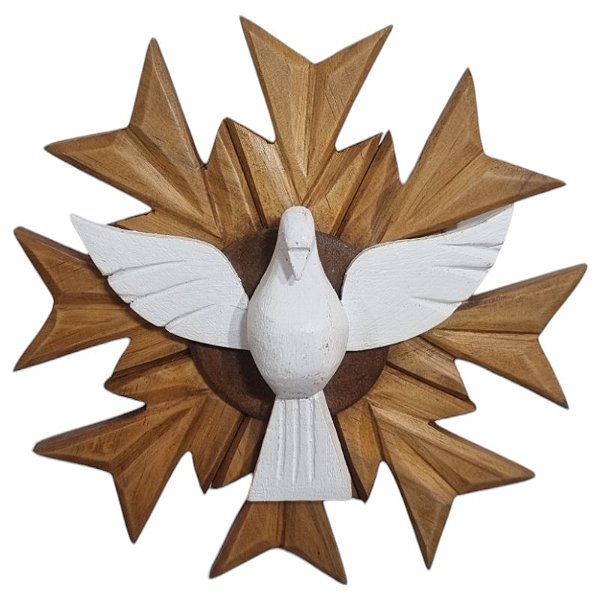 Divino Espírito Santo Raio simples sol 270g 23cm  encerado