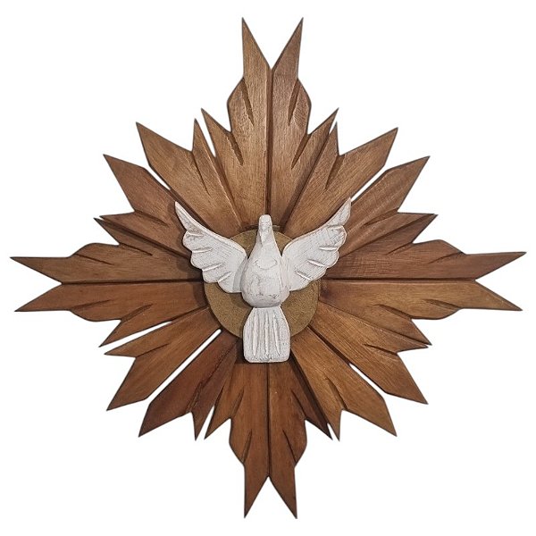 Divino Espírito Santo Raio duplo FA 6 pontas 942g 52cm encerado