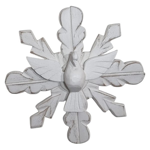 Divino Espírito Santo Raio simples coração 265g 25cm provençal