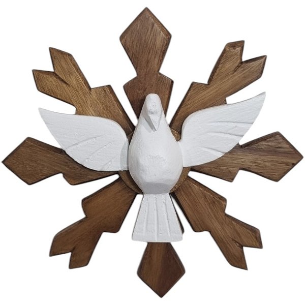 Divino Espírito Santo Raio simples tradicional 194g 21cm encerado